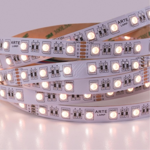 Arte lamp A2406012-01-RGB4K Светодиодная лента 24В 14,4Вт/м RGB+4000К 90+ 10мм SMD5050 60шт/м 5м IP20