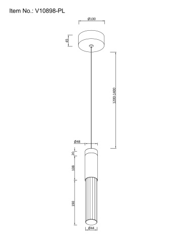Светильник подвесной светодиодный Moderli V10898-PL Ran