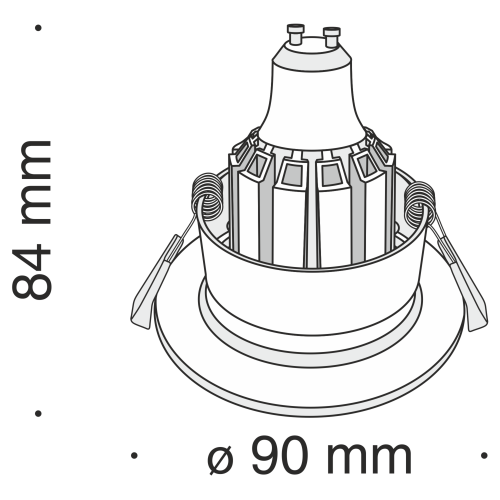 Встраиваемый светильник Technical DL041-01W