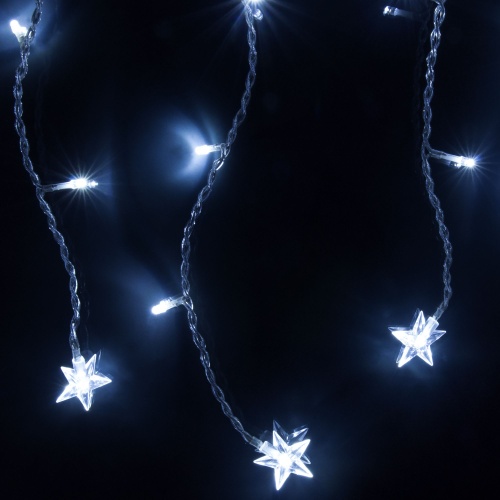 Гирлянда бытовая электрическая бахрома Eurosvet 100-002 белый