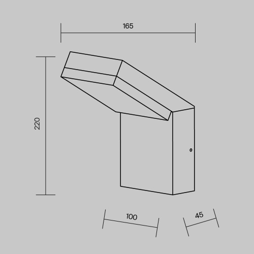Уличный настенный светильник Outdoor O595WL-L12B3K