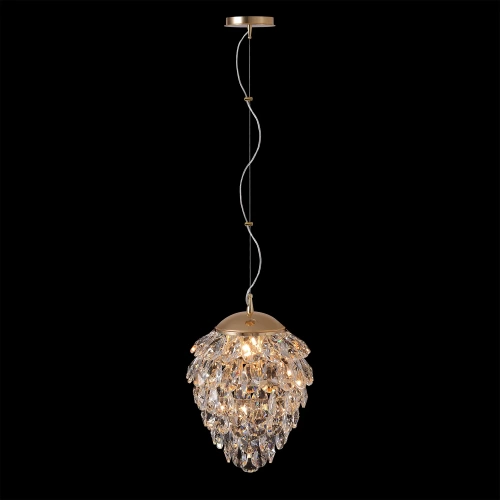 Светильник подвесной Crystal Lux CHARME SP4 GOLD/TRANSPARENT