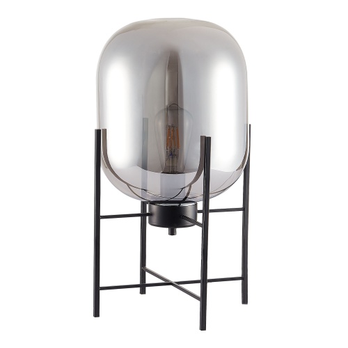 SL1050.704.01 Прикроватная лампа ST-Luce Черный/Дымчатый E27 1*40W BURASCA