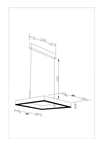 Светодиодный подвесной светильник Moderli V2450-PL Straight