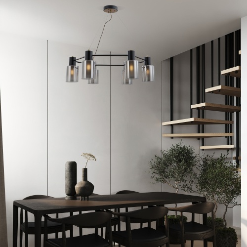 Подвесной светильник Eurosvet 70219/6 черный/античная бронза