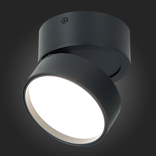 ST651.442.14 Светильник потолочный поворотный Черный LED 1*14W 4000K 1 100Lm Ra&gt;90 120° IP20 D105xH8 Накладные светильники