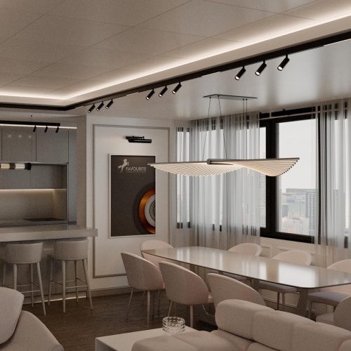 Светильник для трековой системы logica Favourite 4580-1U, трековый светильник, L630xW10.5xH18, LEDx16W, 48V, 570LM, 2700-5700K, CRI>90, beam angle:100, included