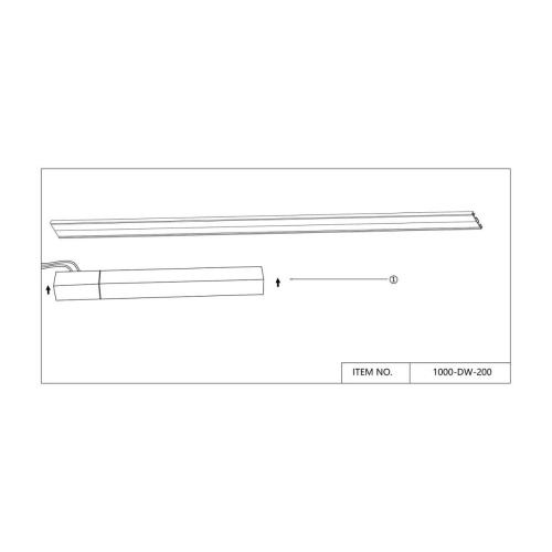 Блок питания unica Favourite 1000-DW-200, блок питания, L372xW32xH30, 200W, 42V, IP20
