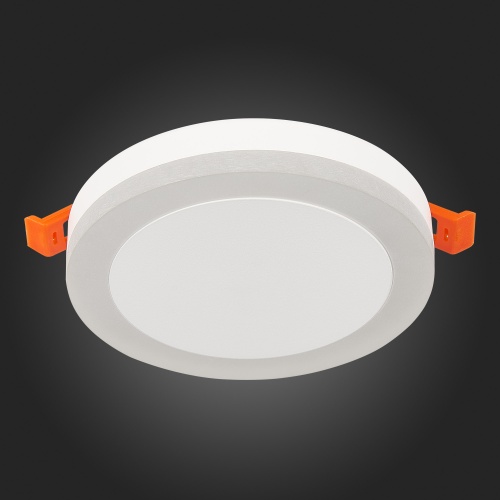 ST104.542.06 Светильник встраиваемый Белый LED 1*6W 4000K 468Lm Ra&gt;80 120° IP20 D110xH20 170-240V Встраиваемые светильники