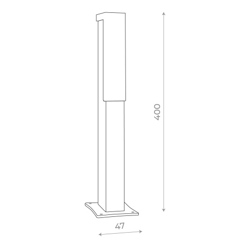 SL096.405.02 Светильник уличный наземный ST-Luce Черный/Белый LED 1*6W 4000K POSTO