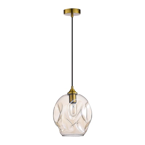 SL1188.313.01 Подвес ST-Luce Латунь/Коньячный E27 1*60W IDESIA