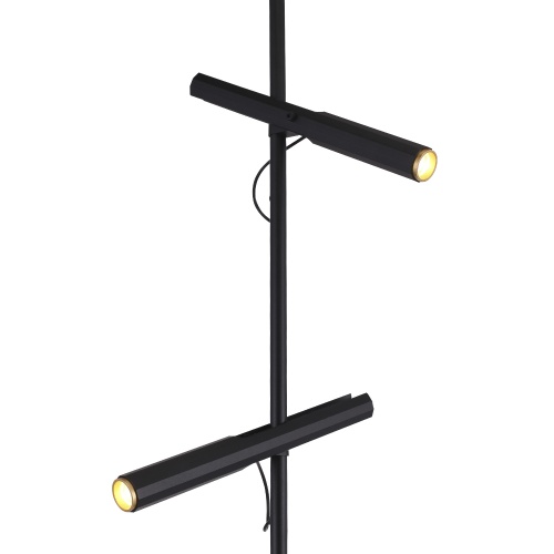 SL6210.405.02 Светильник напольный ST-Luce Черный/Черный, Золотистый LED 2*3W 3000K LILT