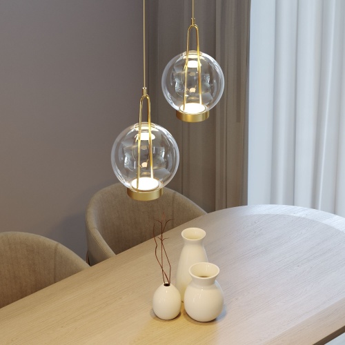  Eurosvet 50267/1 LED/ подвесной светильник/ латунь