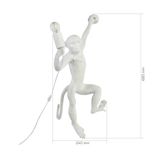 SLE115111-01 Светильник настенный Белый E27 1*60W TENATO
