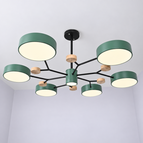 Люстра на штанге MEADE 7 lamps Green 207864-26