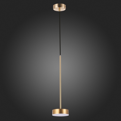 SL6000.303.01 Светильник подвесной ST-Luce Латунь/Латунь LED 1*7W 3000K PANCES