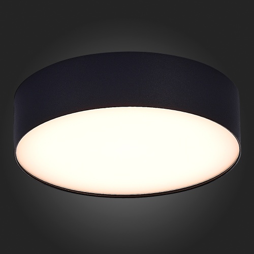 ST606.432.27 Светильник потолочный Черный LED 1*27W 3000K 2 430Lm Ra&gt;90 120° IP20 D220xH55 185-265V Накладные светильники