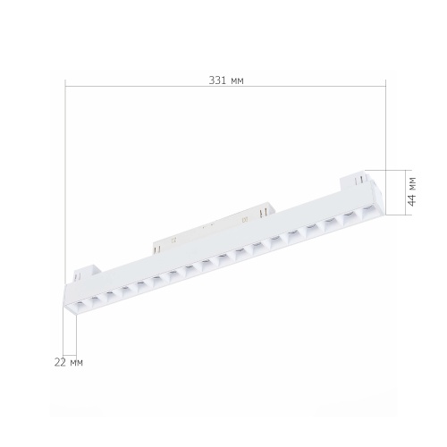ST361.536.18 Магнитный трековый светильник Белый LED 1*18W 3000K 1 407Lm Ra>80 36° IP20 L331xW22xH44 SKYLINE 48