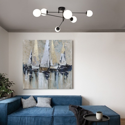 Потолочный светильникчерный Smart Eurosvet 30181/6