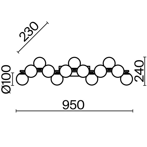 Настенный светильник (бра) Maytoni MOD547WL-13B
