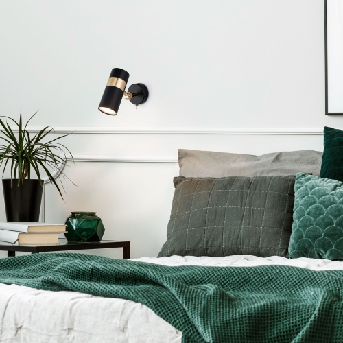 Настенный светильник Eurosvet 20096/1 черный/золото