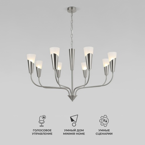 Подвесной светильник Eurosvet 60167/8 никель Smart