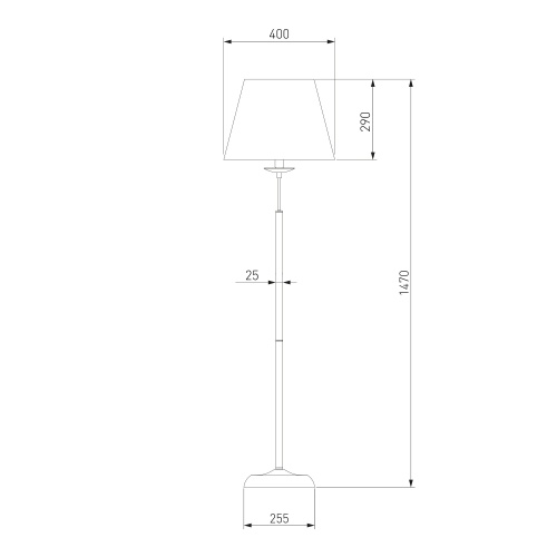 Напольный светильник Eurosvet 01008/1 черный