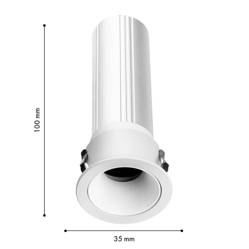 Врезной светильник Favourite 4786-1C, врезной светильник, D39xH100, cutout:D35, LEDx6W,240LM, 3000/4000/6000K, CRI>90, beam angle:15, included