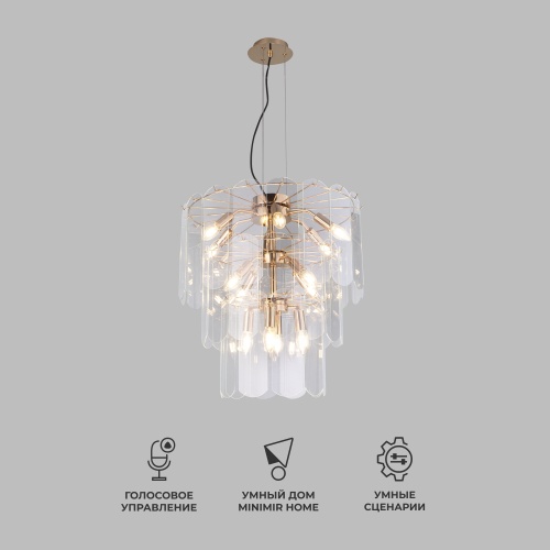 Подвесной светильник Eurosvet 60171 золото Smart