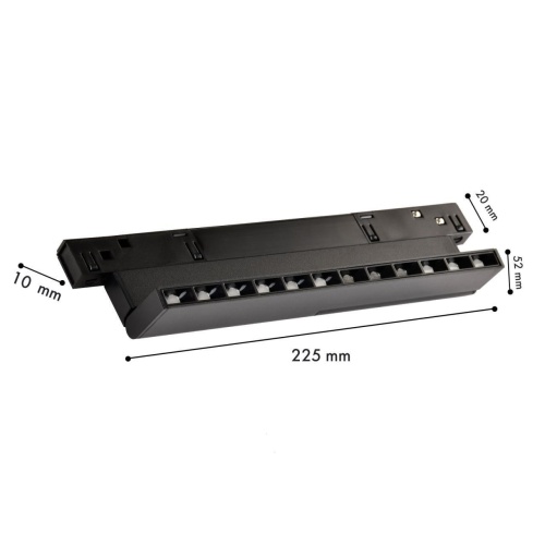 Светильник для трековой системы logica Favourite 4574-1U, трековый светильник, L226xW10.5xH52, LEDx10W, 48V, 410LM, 2700-5700K, CRI>90, beam angle:30, included