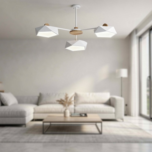 Люстра на штанге GEOMETRIC CH 3 White 186751-26