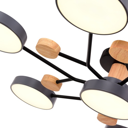 SLE6006-702-07 Светильник потолочный Серый/Серый LED 7*12W 3000K/4500K/6000K ФАЭМА