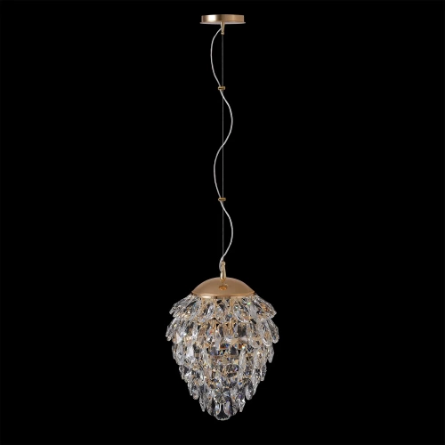 Светильник подвесной Crystal Lux CHARME SP4 GOLD/TRANSPARENT