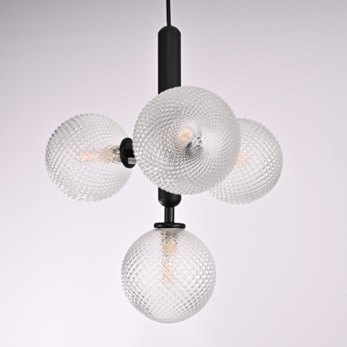 Подвесной Светильник Raffin 4 Transparent Black от Imperiumloft 177908-26