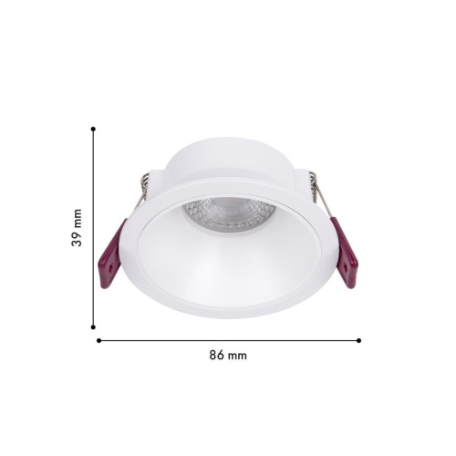 Врезной светильник Favourite 4522-1C, врезной светильник, D86xH39, cutout:D75, 1xGU10x35W, IP20, excluded