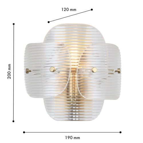 Бра F-Promo 4738-1W, настенный светильник, D120xW190xH200, 1xE14x40W, excluded