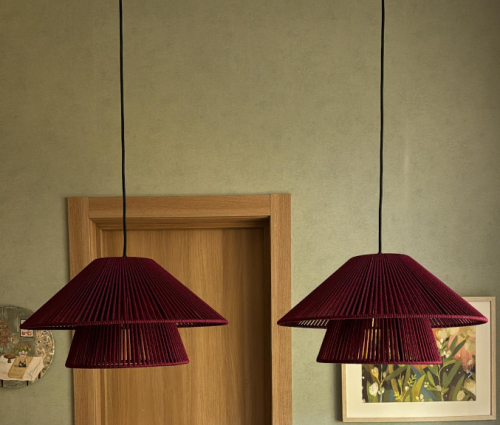 Светильник подвесной Gerbera-5027 винный E27