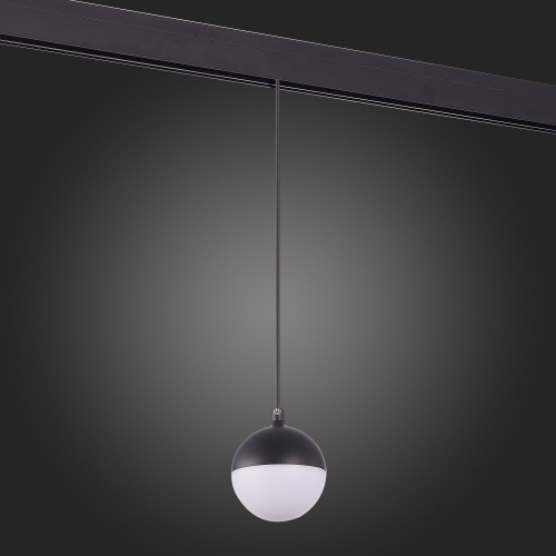 ST358.433.07 Магнитный трековый светильник подвесной Черный LED 1*7W 3000K 520Lm Ra&gt;80 120° IP20 D90 SKYLINE 48