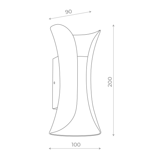 SL1584.511.02 Светильник уличный настенный ST-Luce Белый/Белый LED 2*5W 4000K COSETTO