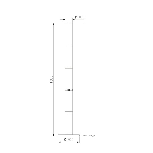 Напольный светильник латунь Eurosvet 80537/1