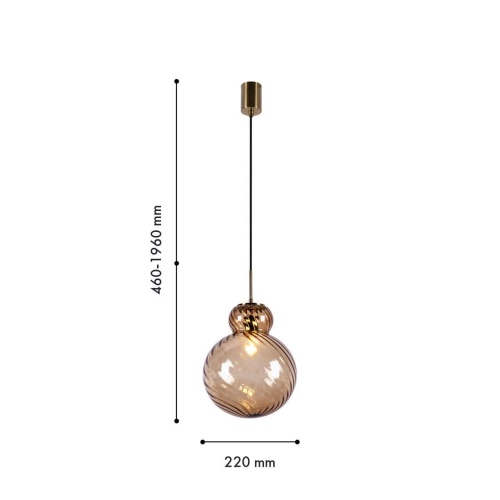 Подвес Favourite 4268-1P, подвес, D220xH460/1960, 1xE14x40W, excluded