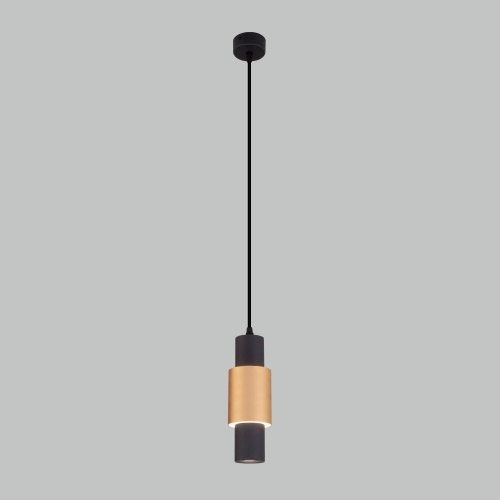 Подвесной светильник Eurosvet 50204/1 LED черный/матовое золото