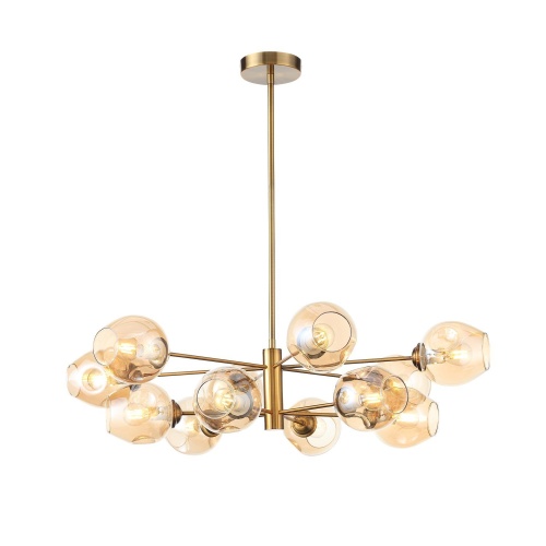 SL1500.203.12 Светильник подвесной ST-Luce Золотистый/Янтарный E14 12*40W ФОВИА