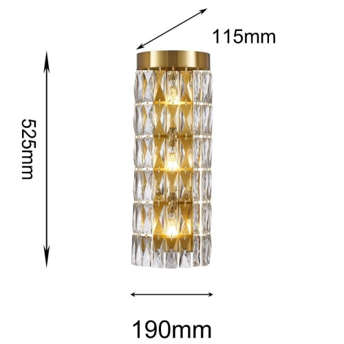 Бра Favourite 4090-3W, настенный светильник, D190xW115xH525, 3xE14x40W, excluded