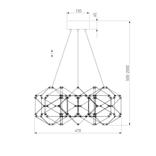  Eurosvet 90369/5/ подвесной светильник/ медь