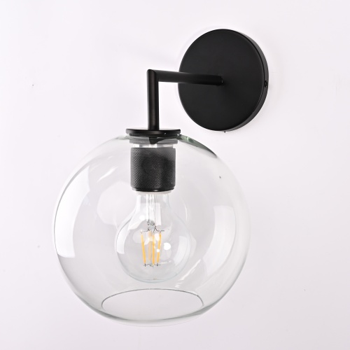 Бра Rh Utilitaire Globe Shade Single Sconce Black от Imperiumloft 123275-22