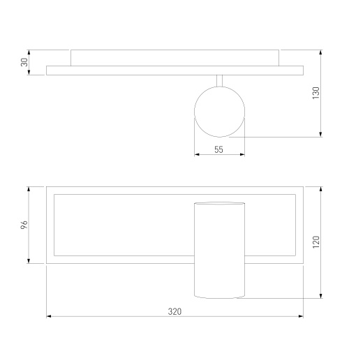 Настенный светильник Eurosvet 20127/1 LED белый