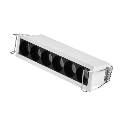 ST762.532.07 Св-к встр. белый LED 1*7W 3000K 550Lm Ra 90 24° IP20 L125xW30xH36 170-240V Встраиваемые светильники