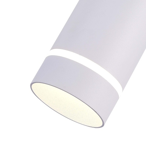 ST115.533.12 Светильник подвесной Белый LED 1*12W 3000K 936Lm Ra&gt;90 120° IP20 D80xH300 165-265V Подвесные светильники