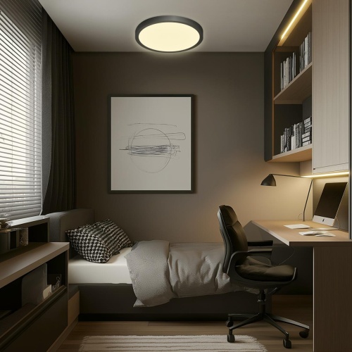 CL738241V Бейсик Черный Св-к Накл. LED 24W*Мульти